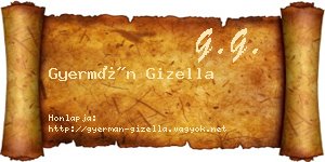 Gyermán Gizella névjegykártya